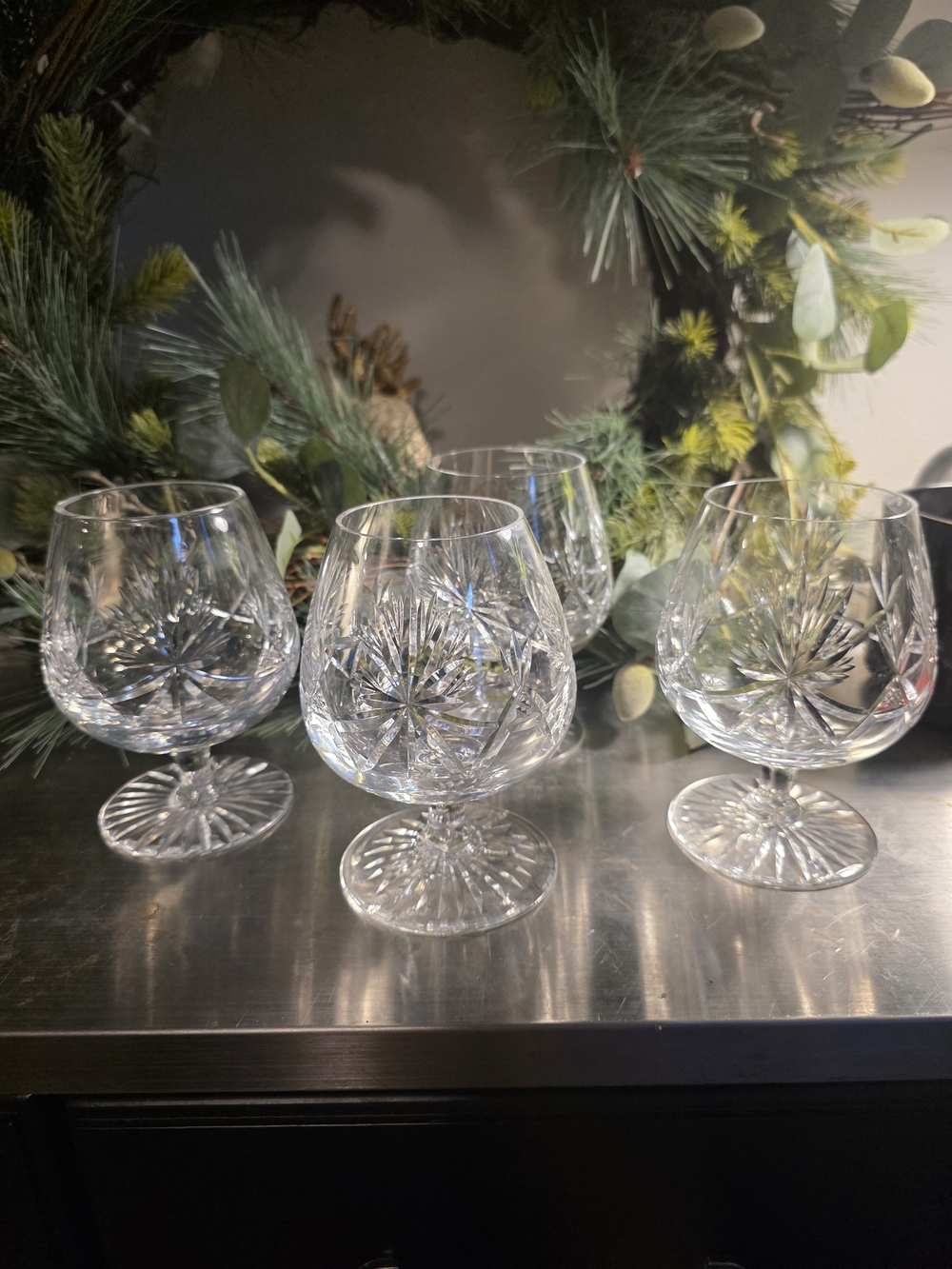Edinburgh Crystal Cut Brandy Snifters - Clear (Set of 4)